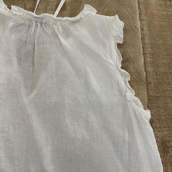 Vineyard Vines | Striped Linen Ruffle Tank | Size S | Made in Italy - Picture 10 of 16